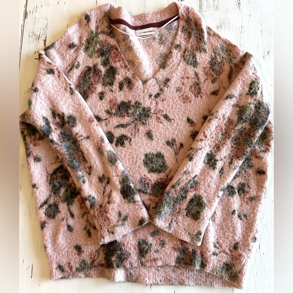 Urban Outfitters Mohair Floral Sweater